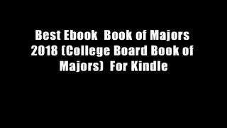 Best Ebook  Book of Majors 2018 (College Board Book of Majors)  For Kindle