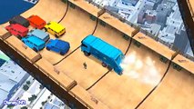 Color Spiderman Cartoon and Garbage Trucks Cars with Nursery Rhymes Song