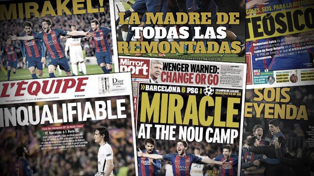 La folle revue de presse du mythique Barça - PSG !