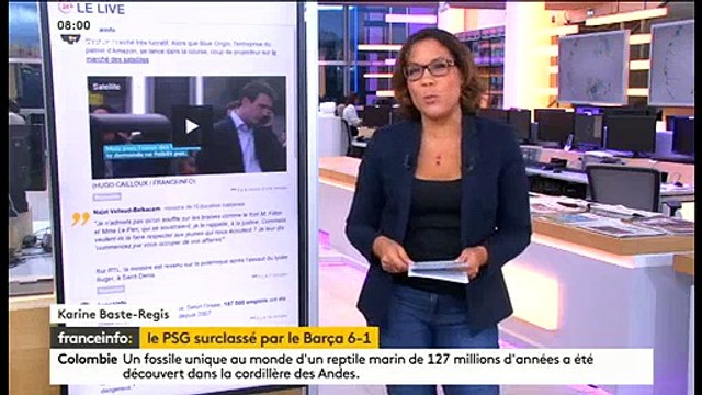 Barcelone/PSG: La rencontre s'est terminée par la victoire du FC Barcelone avec 6 buts contre 1