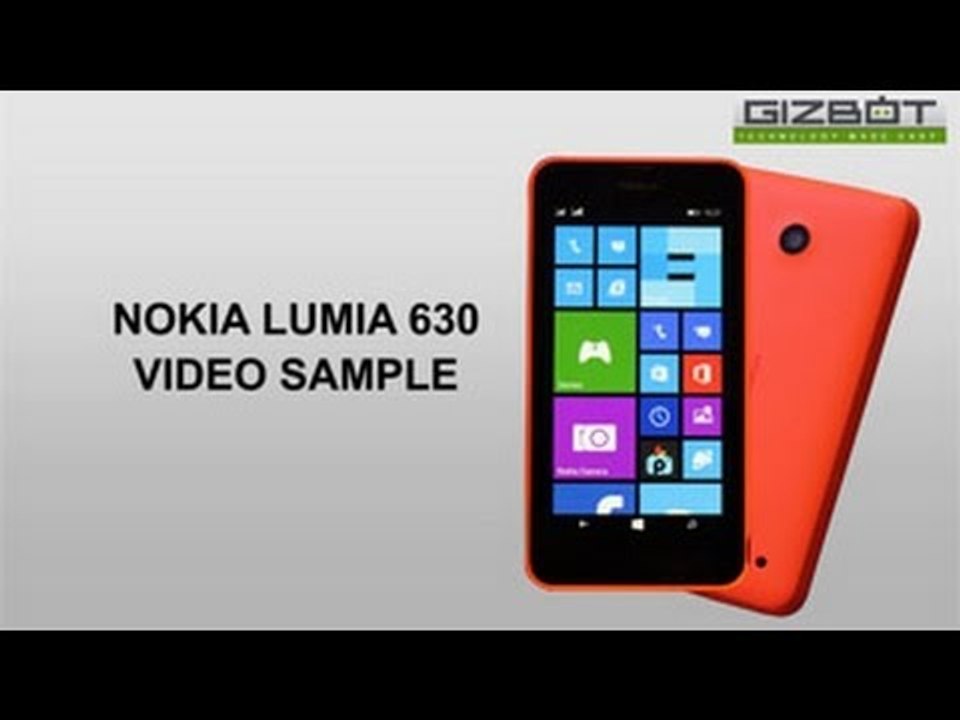 NOKIA LUMIA 630 video sample