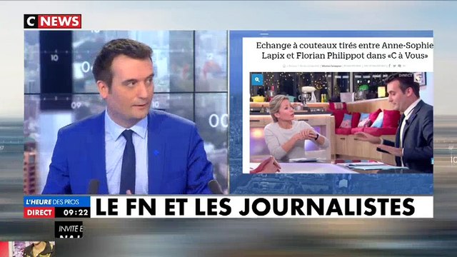 Clash dans C à vous : Florian Philippot répond à Anne-Sophie Lapix