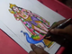 How to Draw Lord Lord manikanta Standing Color Drawing Step by Step
