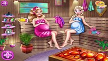 Disney Princess Frozen Elsa, Tangled Rapunzel And Super Barbie Sauna Flirting Games Compil
