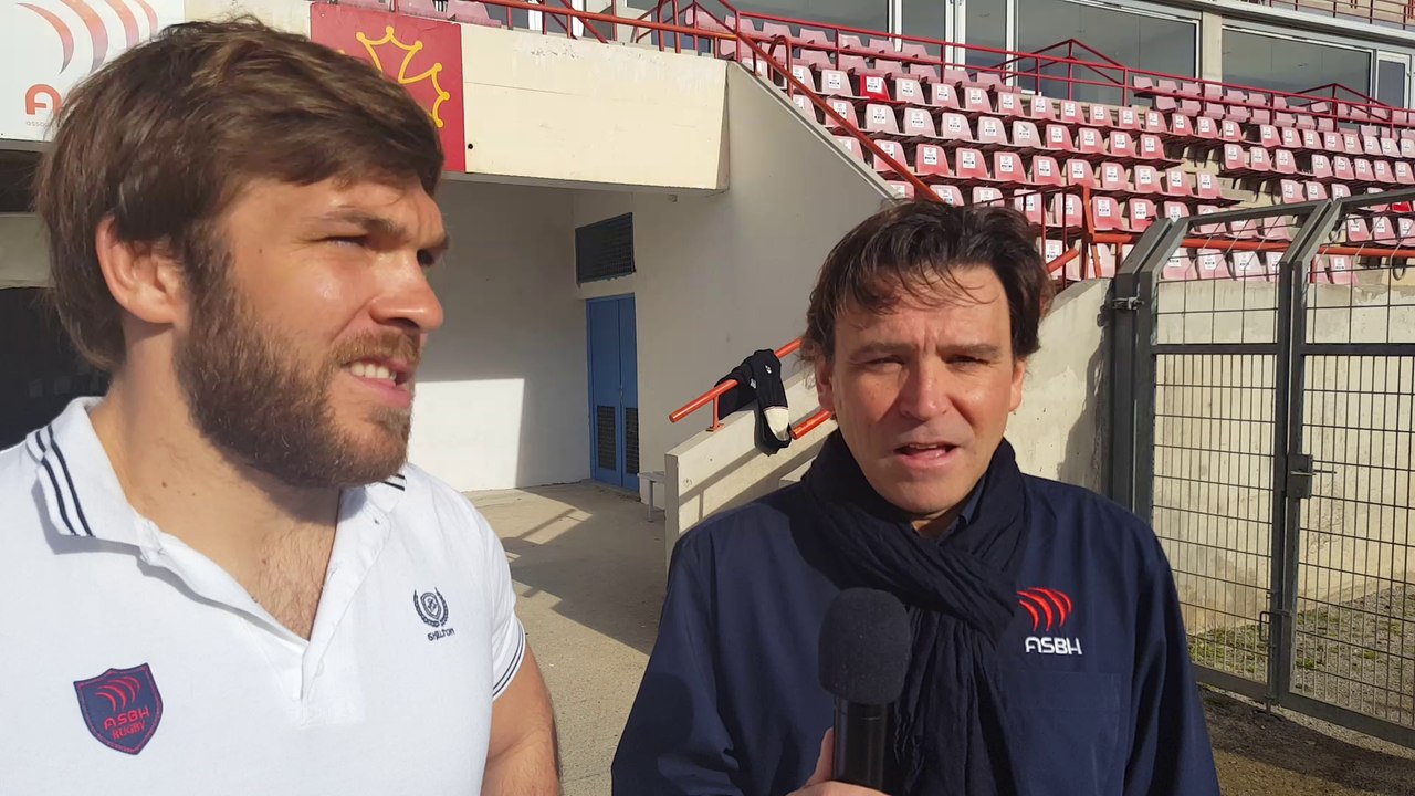 J24 PRO D2 : Avant match Mont-de-Marsan - ASBH avec Jean-Baptiste Barrère 10.03.2017
