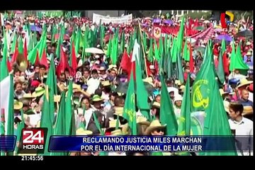 Miles de personas marcharon por el Día Internacional de la Mujer