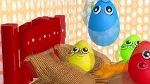 5 Little Monkeys (Surprise Eggs) | Learning Colors with Monster Trucks | Kids Toddlers Nursery Rhyme