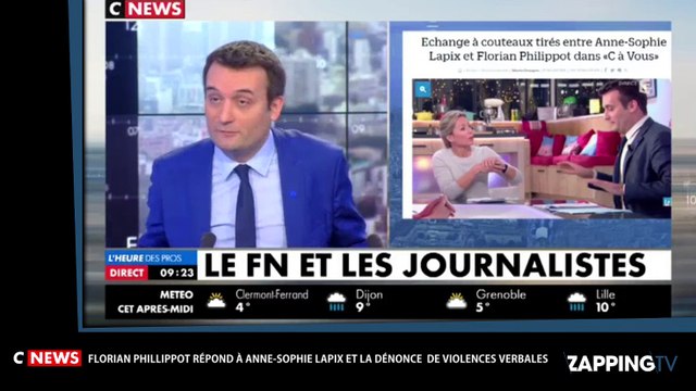 Florian Philippot répond à Anne-Sophie Lapix après le clash de C à vous (vidéo)