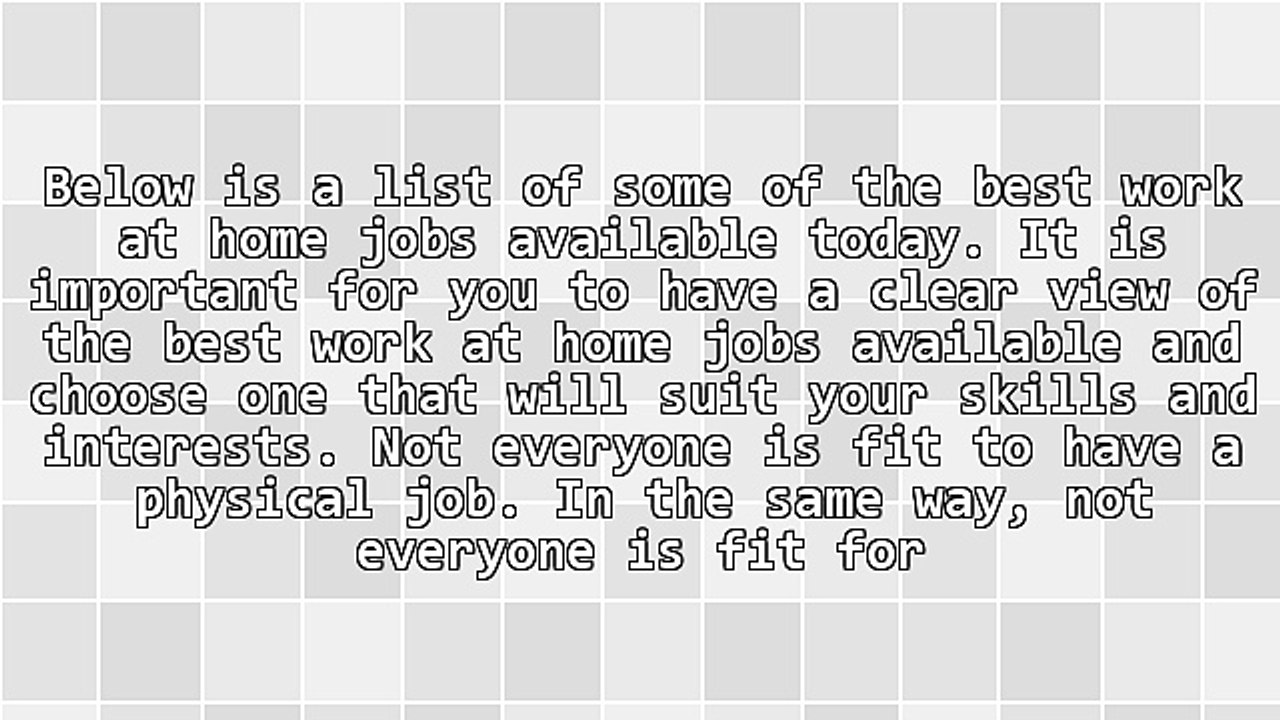 The Best Work at Home Jobs You Can Find