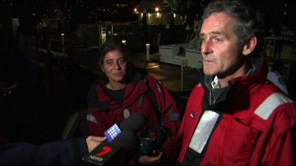 A sailing couple rescued off the Australian coast