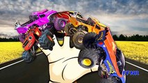 Finger Family Monster Trucks Cartoons | Fire Truck, Ambulance & Police Cars in Children Rh