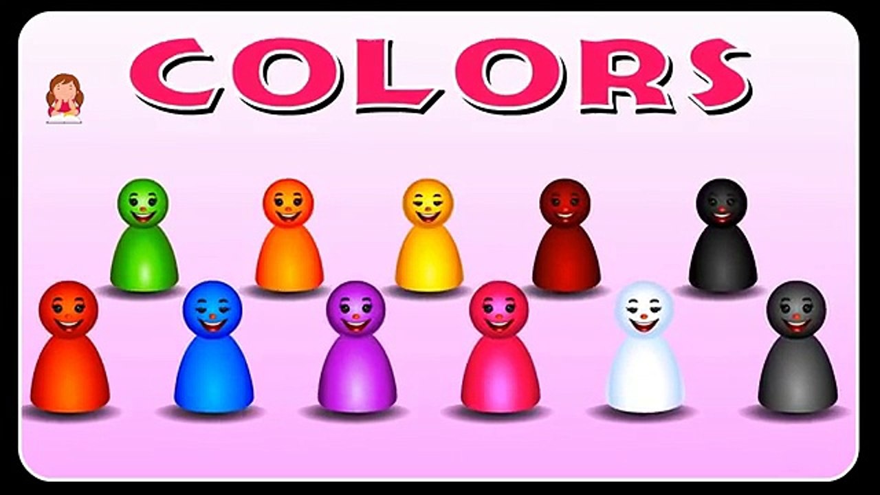 Learn Colors with Colorful Cartoon for Children, Teach Colours, Baby Videos, Kids Learning Videos