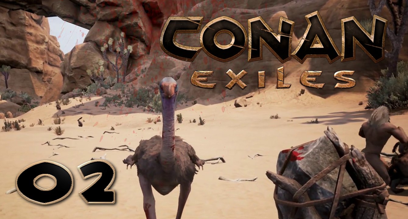 Let´s Play CO-OP Projekt ►Conan Exiles ► 002 ► Vogelstrauß des Grauens ► Deutsch/German 1080p HD