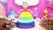 Inside Out Makeover Joy Rainbow Dress Up and Floral Rose Disney Pixar How To