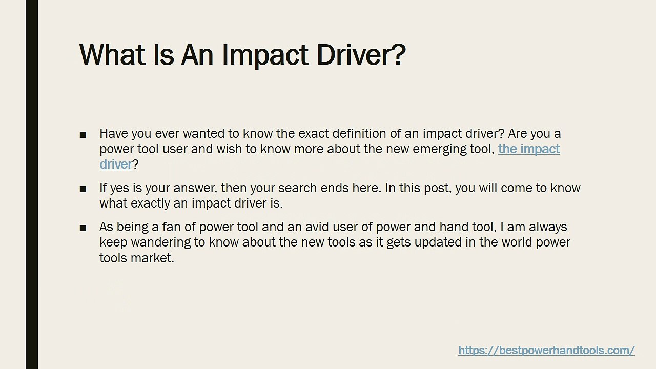 IMPACT DRIVER