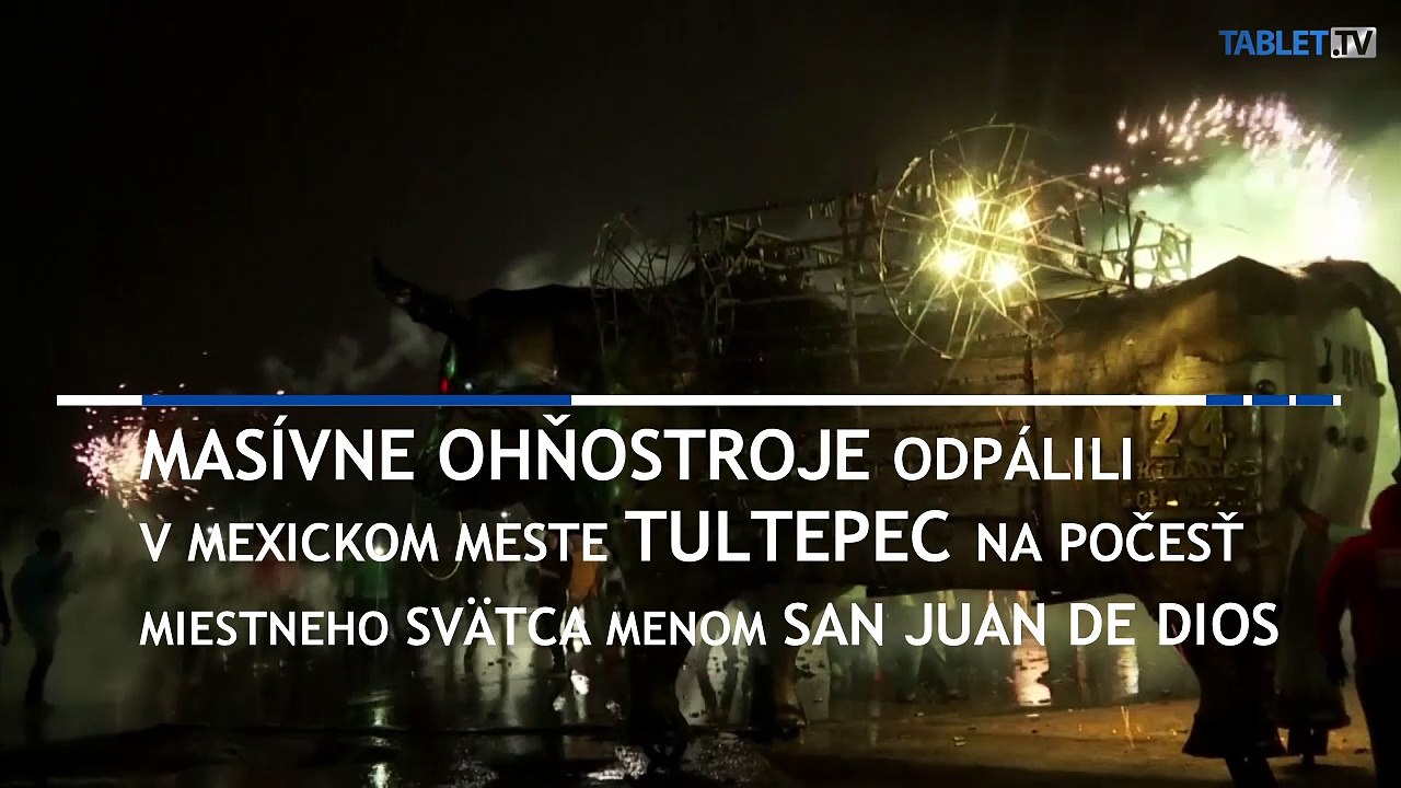 V Mexiku odpálili mohutné ohňostroje