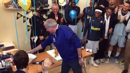 Zeljko Obradovic'e Sürpriz Doğum Günü Kutlaması