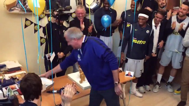 Zeljko Obradovic'e Sürpriz Doğum Günü Kutlaması