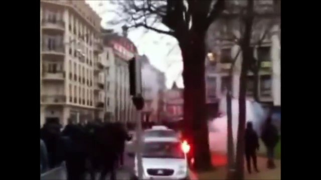 12/13 CDF Metz - Nice Metz + Lyon hooligans VS Nice + Nancy