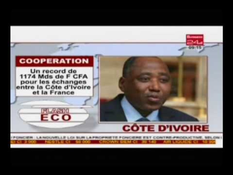 Business 24 | Flash Eco Cote d'Ivoire - 2 conventions de plus 113Mds FCFA signées entre la Cote