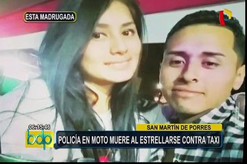 SMP: policía en moto muere al chocar contra vehículo