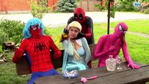Человек-паук, замороженные Эльза и плачущих младенцев! ж/ Супергерл Джокер розовый Человек-паук Халк эпизод 22