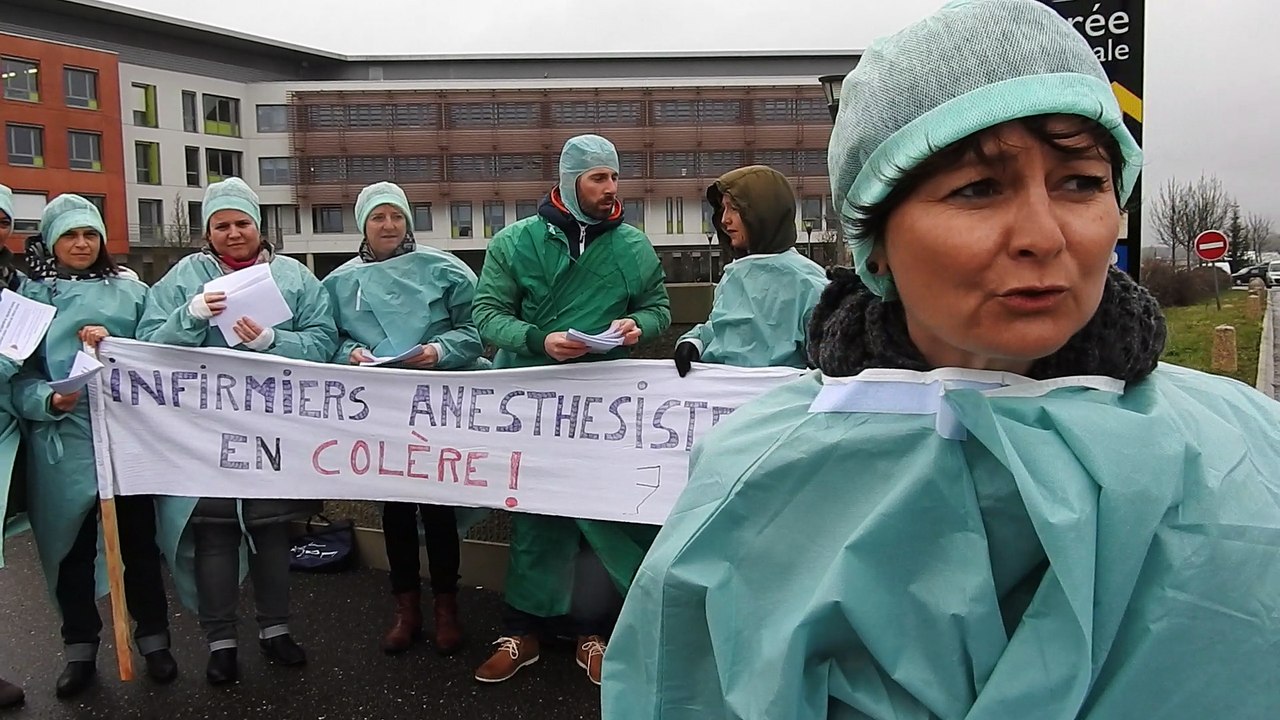 VESOUL : COLERE DES INFIRMIERS ANESTHESISTES