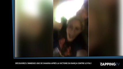 Barça - PSG : Shakira folle de joie après la victoire du FC Barcelone (Vidéo)
