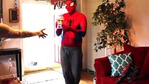 Spiderman and Frozen Elsa Bubble Gum Challenge! Superhero Fun in real life Spiderman vs ve