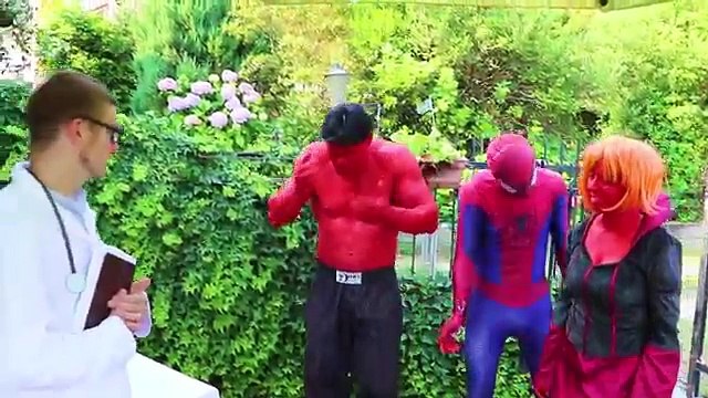 Hulk & Lady Hulk vs Pink Spidergirl! w/ Spiderman, Frozen Elsa, Joker & Bubble Gum Candy