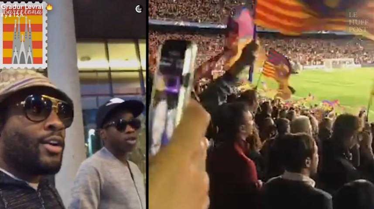 Gradur et MHD étaient au stade Camp Nou à Barce...