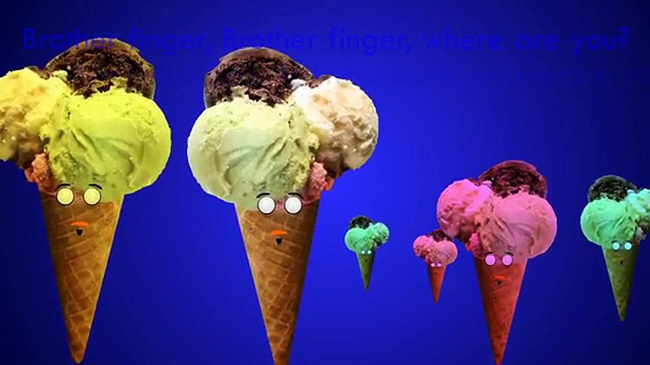 Cherry Caramel Finger Family Ice Cream Songs Daddy Finger Nursery Rhymes