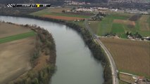 Le peloton cassé en 2 - Étape 5 (Quincié-en-Beaujolais / Bourg-de-Péage) - Paris-Nice 2017