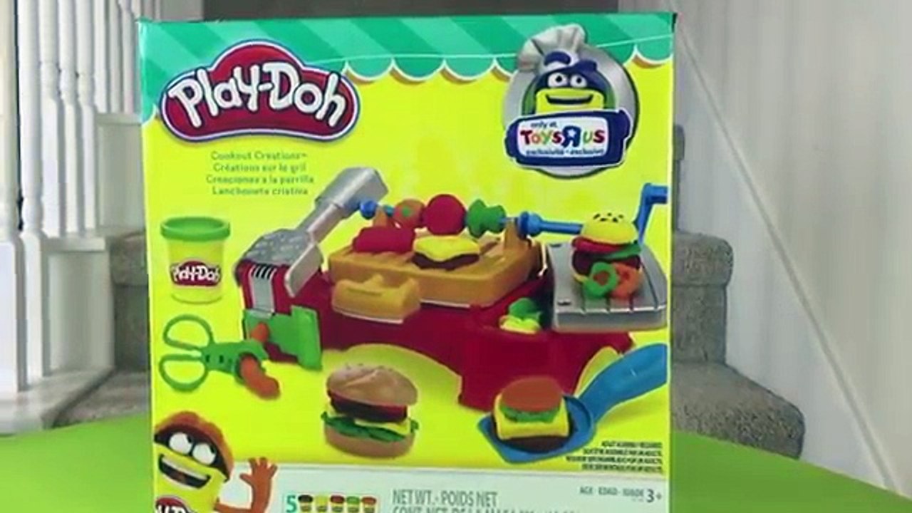 Play Doh Cookout Creations Playset Make Play Dough BBQ Hamburger Hot Dog Steak & More!