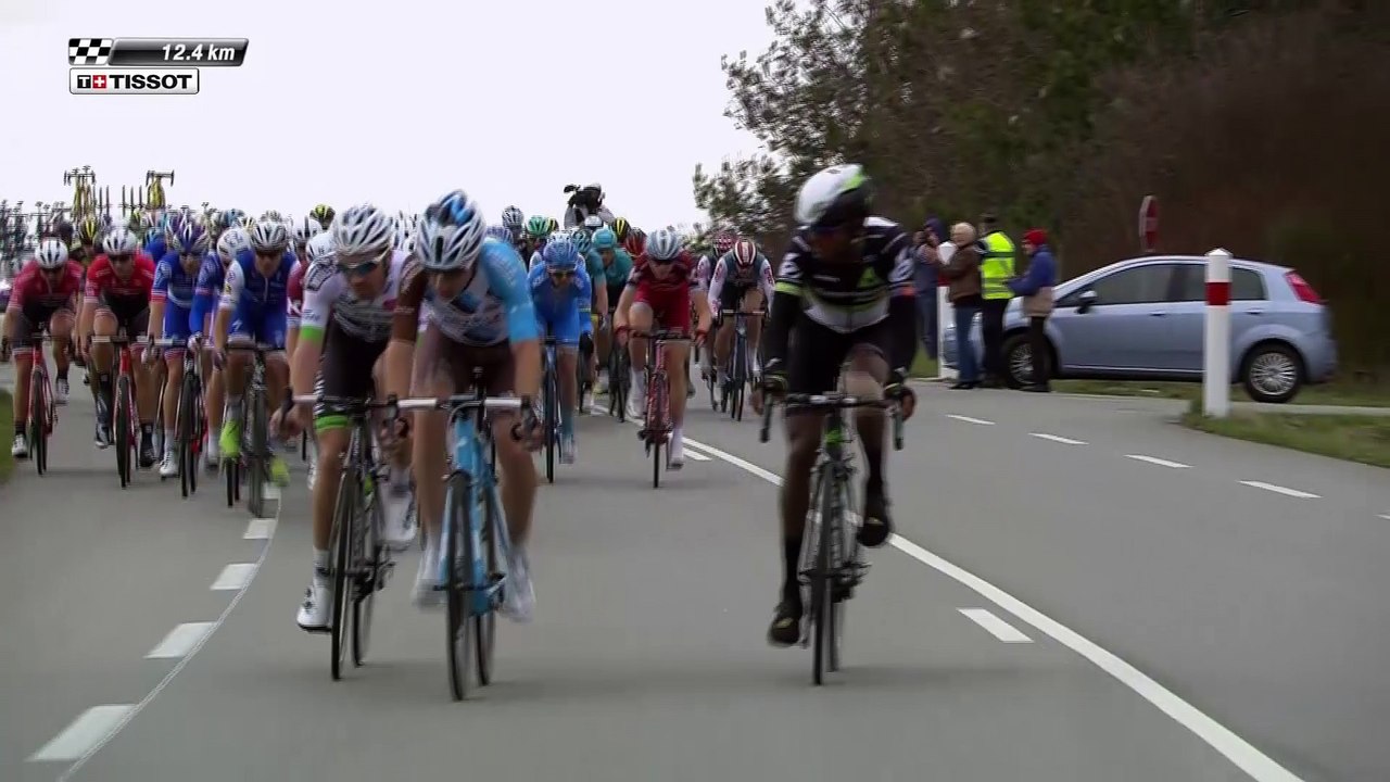 Fin de l'échappée - Étape 5 (Quincié-en-Beaujolais / Bourg-de-Péage) - Paris-Nice 2017