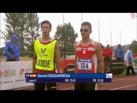 Men's 200m T11 | final | 2014 IPC Athletics European Championships Swansea