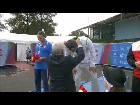 Men's javelin F44 | Victory Ceremony | 2014 IPC Athletics European Championships Swansea