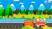 Trains & Trucks for children - Toy trucks - Train videos for children - Tractors