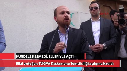 Kurdele kesmedi, elleriyle açtı