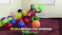 Игрушки сюрприз гигантские Воздушные Шары, Поп-вызов ниндзя Черепаха дети видео Райан ToysReview