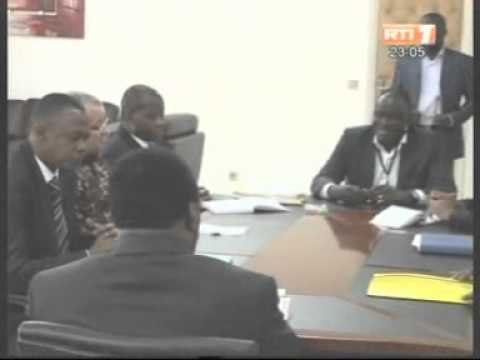 Séance de travail du président de la CEI et une délégation de l'ONUCI