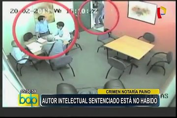 Crimen notaría Paino: autor intelectual sentenciado está no habido