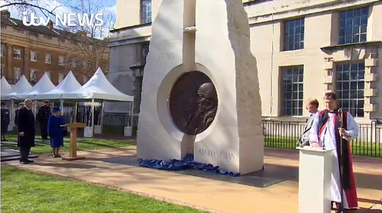 ITV News_Iraq & Afghanistan national war memorial unveiled by the Queen 9Mar17