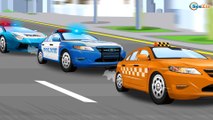 Cars Cartoon for children & kids 2D Animation - Cars & Truck Story Police Car with Racing cars