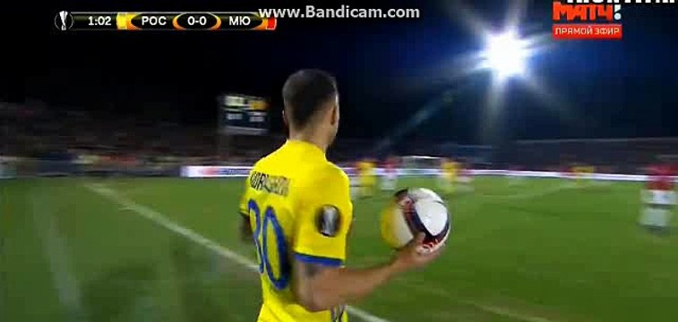 Paul Pogba Great Chance to Score - Rostov vs Manchester United - Europa League - 09/03/2017