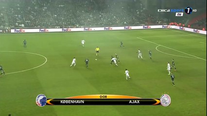 Rasmus Falk Jensen Goal HD - FC Copenhagen 1-0 Ajax - 09.03.2017