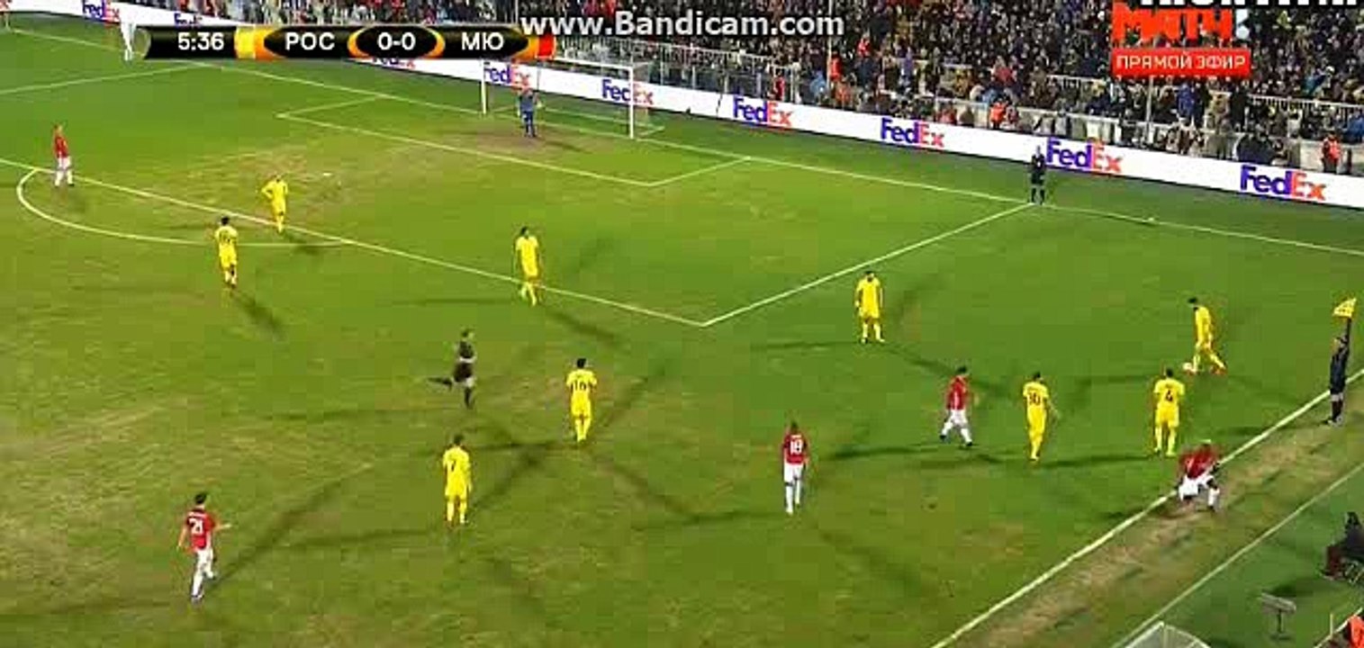 Paul Pogba Gets Injured - FC Rostov vs Manchester United - Europa League - 09/03/2017