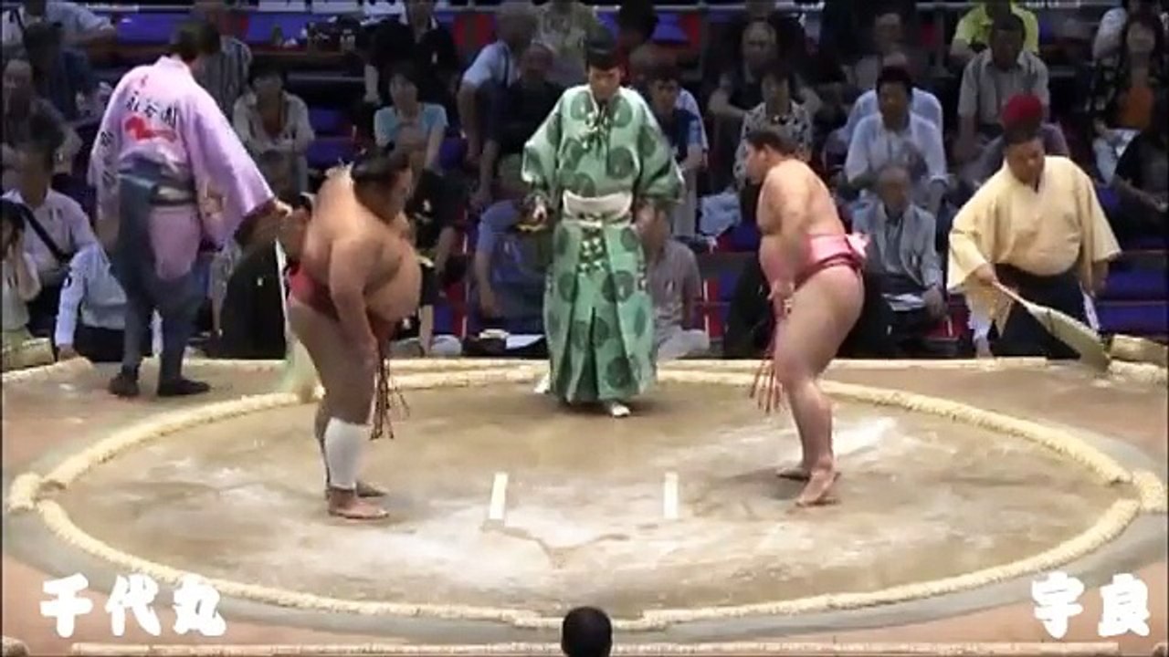 宇良vs千代丸　平成28年7月名古屋場所2日目