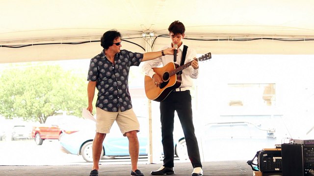 Liam Grosso sings 'Blue Moon Of kentucky' Elvis Week 2016