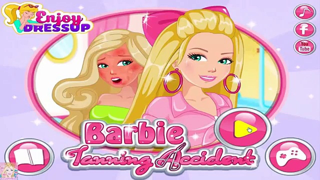 Cartoon game. Barbie Tanning Accident - Barbie Makeover. Full Episodes in English new